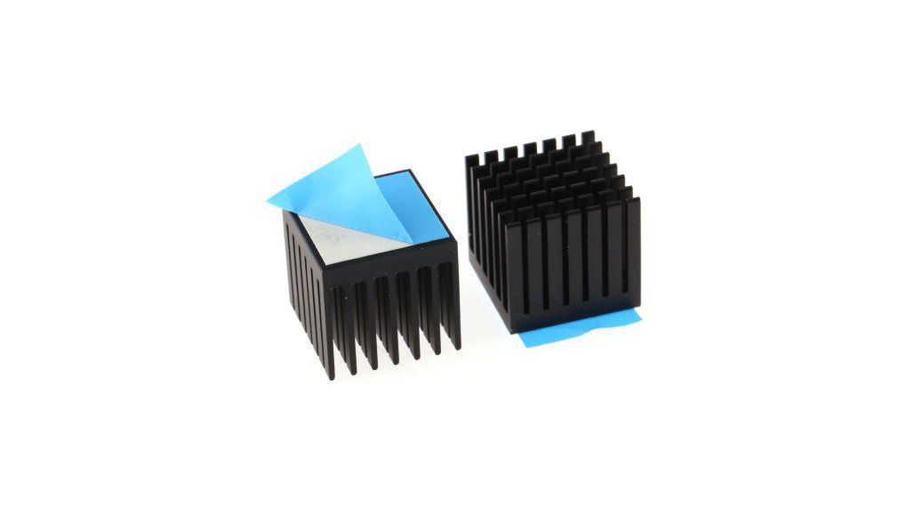 Heat Sink Black Anodised 14K/W 20x20x19.1mm